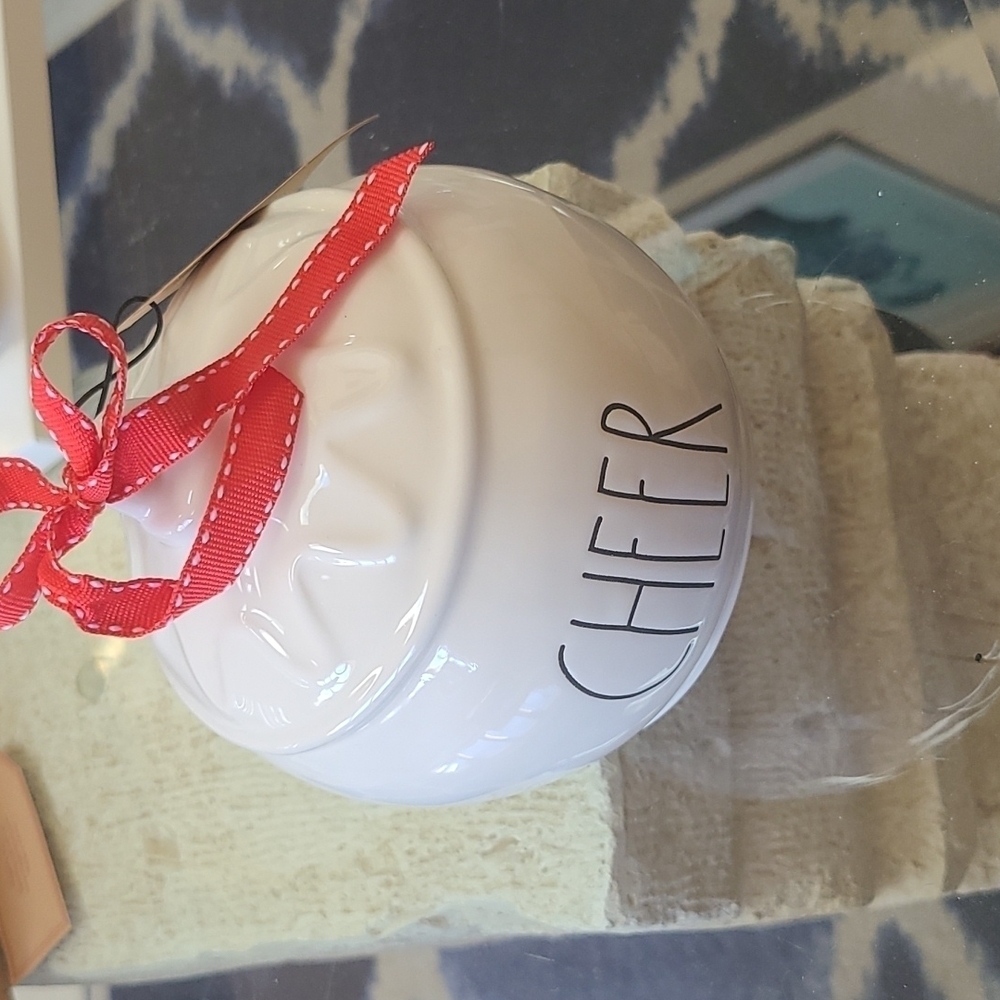 Rae Dunn Cheer ornament